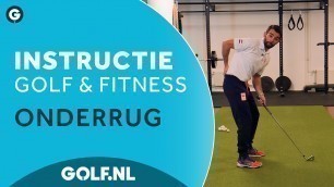 'Golf & Fitness: Onderrug'