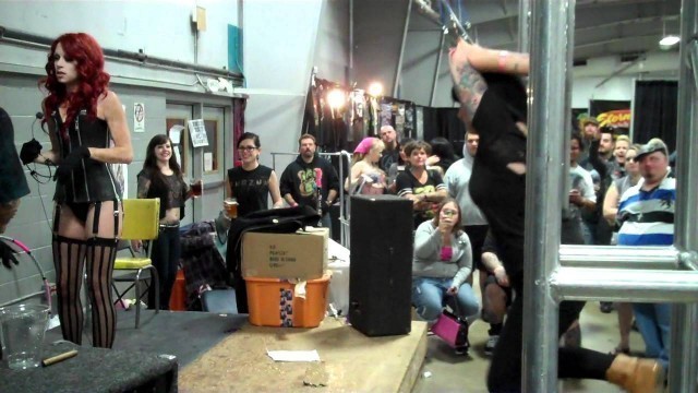 'Suspension at the 2011 Milwaukee Tattoo convention'