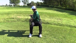 'Golf Fitness Tip:  Torso Rotation Chair Drill'