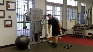 'Golf fitness routine to work the 3 main physical fitness components needed for an effective program.'