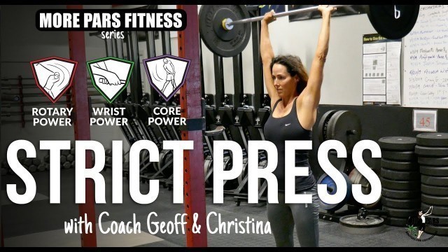 'Golf Fitness: Strict Press with Geoff & Christina'