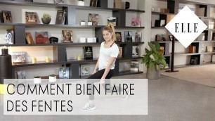 'Comment bien faire des fentes I ELLE Fitness'