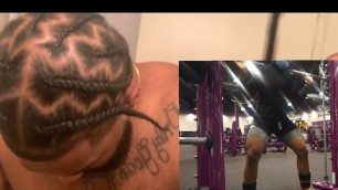 'Men’s Natural Hair Journey | New Set braids | Barber shop | Planet fitness leg day for beginners 