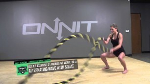 'Fat Burning Battle Ropes HIIT Workout'