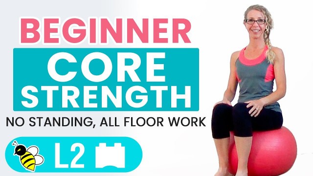 'BEGINNER CORE | 15 Minute STABILITY BALL Workout for BEGINNERS'