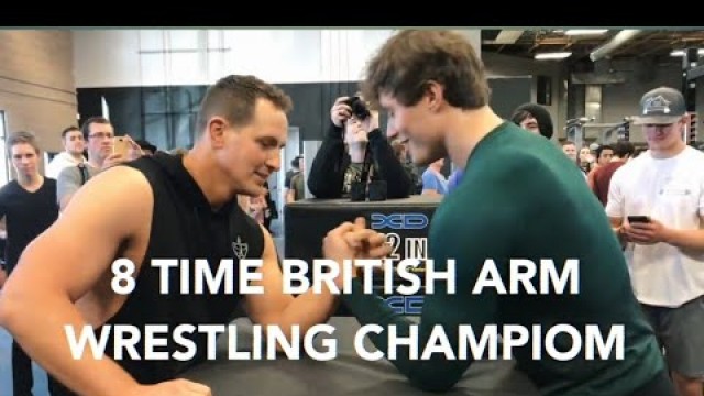 'David laid in fitness culture steve cock new gym and arm wrestle a 4 time champ'