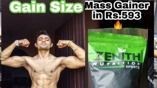 'Zenith Nutrition Mass Gainer Honest Review | Gain Size | Amazon | Raghu Khanna Fitness'