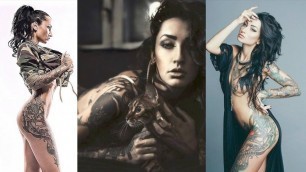 'Tattoo Fitness Model  -  Anzhelika Anderson Gym Workout Motivation'