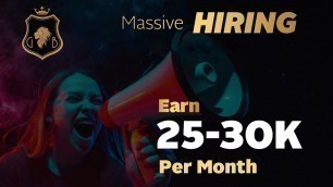'Earn 25-30k/month | Mass Hiring For Fitness Sales Counsellor | Amazing Opportunities | GSB Academy'