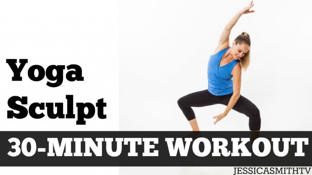 '30 Minute Yoga Sculpt |  Full Length Fat Burning Home Exercise Video for Total Body Toning'