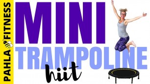 'MINI TRAMPOLINE | 10 Minute Calorie Burning CARDIO HIIT | Fast and FUN Rebounder Workout at Home'