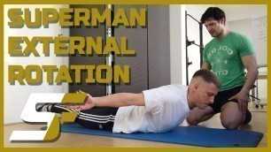 'Rücken & hintere Schultern: Superman External Rotation | Shutdown Fitness by Felix Lobrecht'