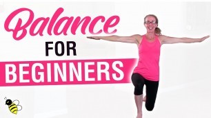 'BALANCE for BEGINNERS | 15 Minute Workout, Core Stabilization Exercises to Improve Your Balance'