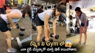 'Actress Rasmika Mandhana Latest Fitness Workout || Rasmika Mandhana || Cinema Culture'