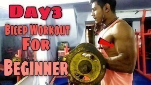 'Beginner Bicep workout||Day3|| For Mass Gain||Raman Fitness'