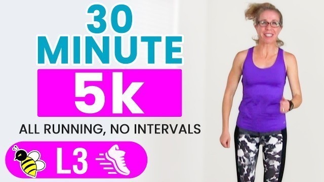 '30 Minute 5k | 3.1 Mile INDOOR RUNNING Workout | Learn to RUN with Pahla B'
