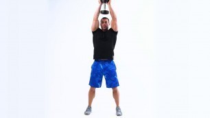 'Goblet Squat to Overhead Press | 24 Hour Fitness'