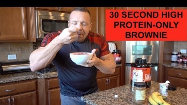 '30 Second High Protein-ONLY Brownie! | Tiger Fitness'