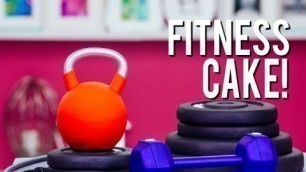 'How To Make FITNESS EQUIPMENT Out Of CAKE! Vanilla Cake, Buttercream and Fondant!'