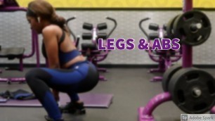 'A DAY AT PLANET FITNESS / ABS & Leg including NEONI JACKSON FITNESS COLLECTION'