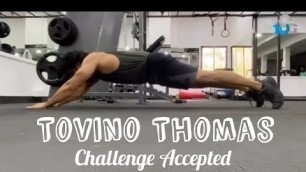'Tovino Thomas accepted Abukkas challenge in style | Body Fitness | Mass | Superman'