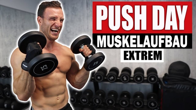 '20 Min. PUSH DAY Workout für Zuhause mit Kurzhanteln | Brust, Schulter, Trizeps - Sascha Huber'