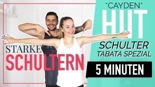 'Schultertraining im Tabata-Style - 5 effektive Übungen für starke Schultern - ohne Geräte | *CAYDEN*'