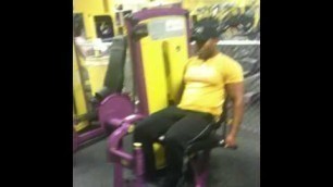 'Planet fitness leg extension machine'