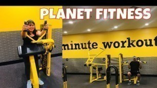 'HOW TO USE PLANET FITNESS MACHINES ARMS LEGS & ABS WORKOUT'