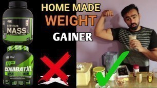 'Home Made Weight Gainer high Protein Shake 50g Protein| Build muscle mass'
