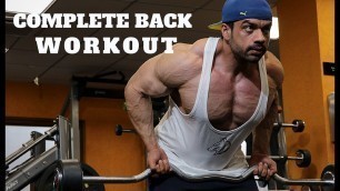 'COMPLETE BACK WORKOUT FOR MASS with MUSCLEMANIA PRO ATHLETE'