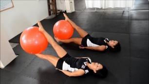 'Fitness Culture Minute: Stability ball (legs and abs exercise)'