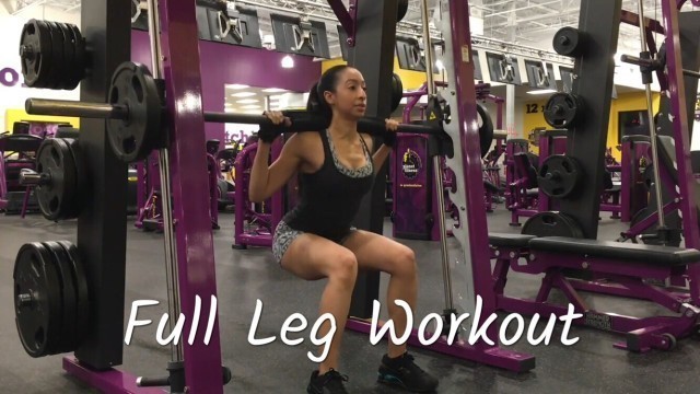 'FULL Leg Workout | Planet Fitness Workout | Leg Exercises For Women | Leg Routines For Mass'