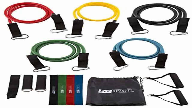 'Fit Spirit Fitness Exercise Resistance Bands Choose Your Set'