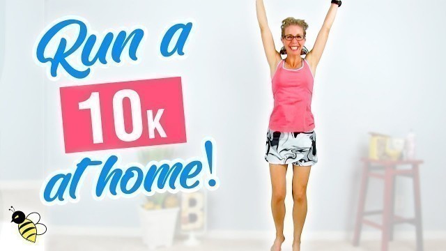 '10K (6.2 Miles) Indoor RUN | SIX MILE One Hour RUNNING at Home Workout'