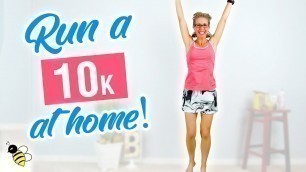 '10K (6.2 Miles) Indoor RUN | SIX MILE One Hour RUNNING at Home Workout'