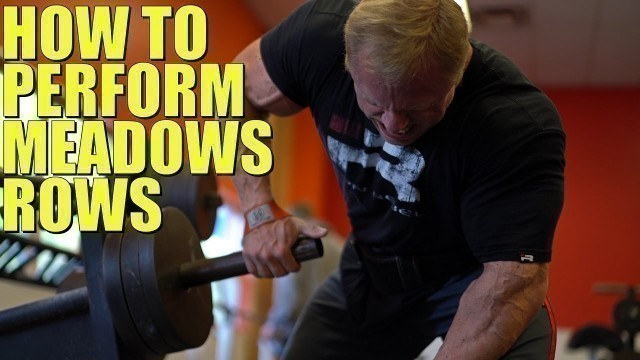 'How to Perform Meadows Rows | Tiger Fitness'