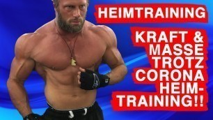 'HEIMTRAINING - BRUST-SCHULTERN-TRIZEPS | KOMPLETTES TRAINING | CORONA BOOST WORKOUT'