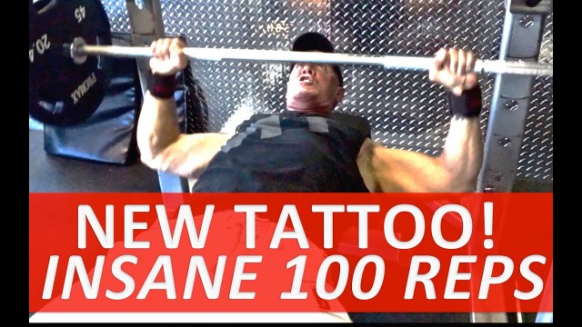 'NEW TATTOO | INSANE CHEST AND ARMS WORKOUT'