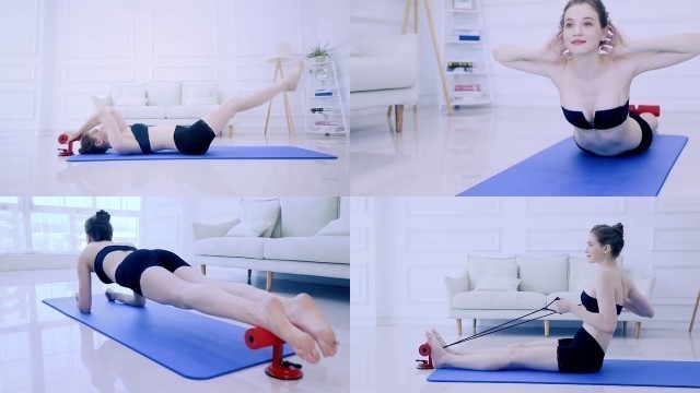 'How to use this suction plate sit up fitness equipment ?'