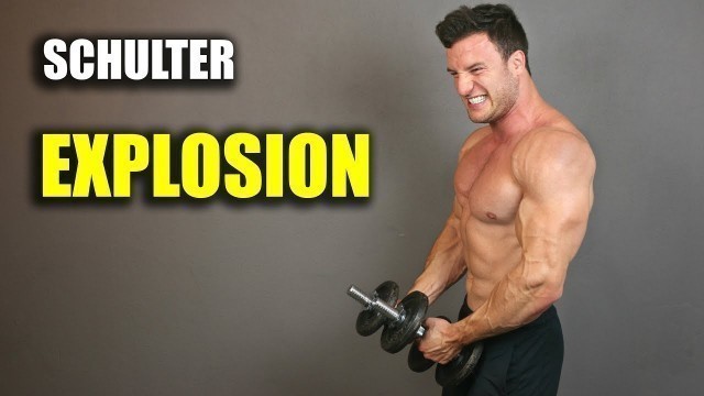 'Extremes 5 Minuten Schulter Workout mit Kurzhanteln | MEGA PUMP EFFEKT!'