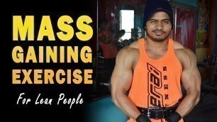 'Mass Gaining Exercise For Lean People in Telugu by Fitness model Chaitanya Krishna'
