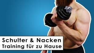 'Schulter und Nacken Training - Kurzhantel Übungen'