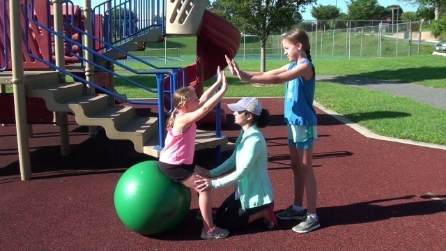 'Kids Exercises with Exercise Ball'