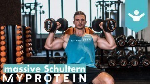'Massive Schultern mit Fitness Oskar | TOP 3 SCHULTERÜBUNGEN'