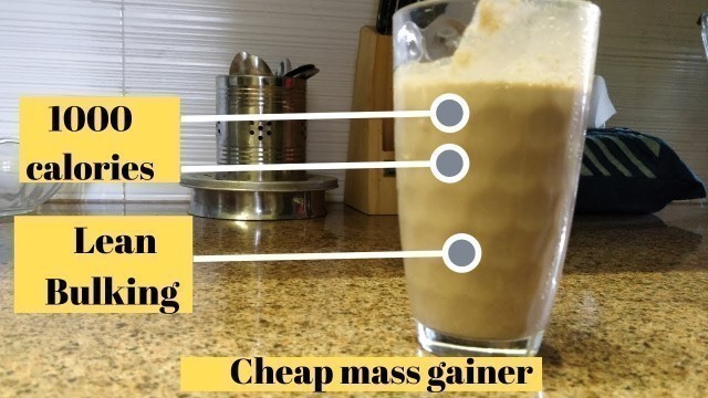 'Home Made Mass Gainer shake for muscle mass & bulking(28g protein) | Indian Bodybuilding diet 2020'