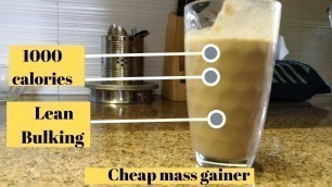 'Home Made Mass Gainer shake for muscle mass & bulking(28g protein) | Indian Bodybuilding diet 2020'