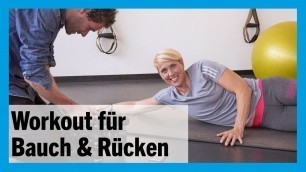 'Workout für Bauch, Rücken & Schultern mit Christina Obergföll'