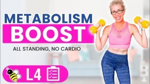 'Metabolism Boost in Menopause, 30 Minute STRENGTH TRAINING Workout for Women over 50'