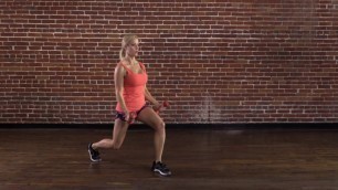 'Forward Lunge with Curl/Arm Press | 24 Hour Fitness'
